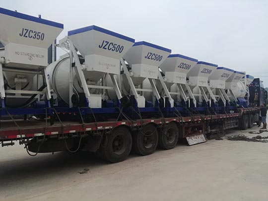 Máquina Mezcladora de Concreto Tipo Tambor Exportó A Uzbekistán