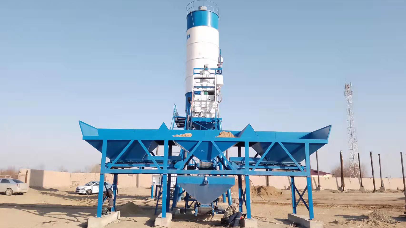 AIMIX Planta De Concreto AJ-35 En Uzbekistán