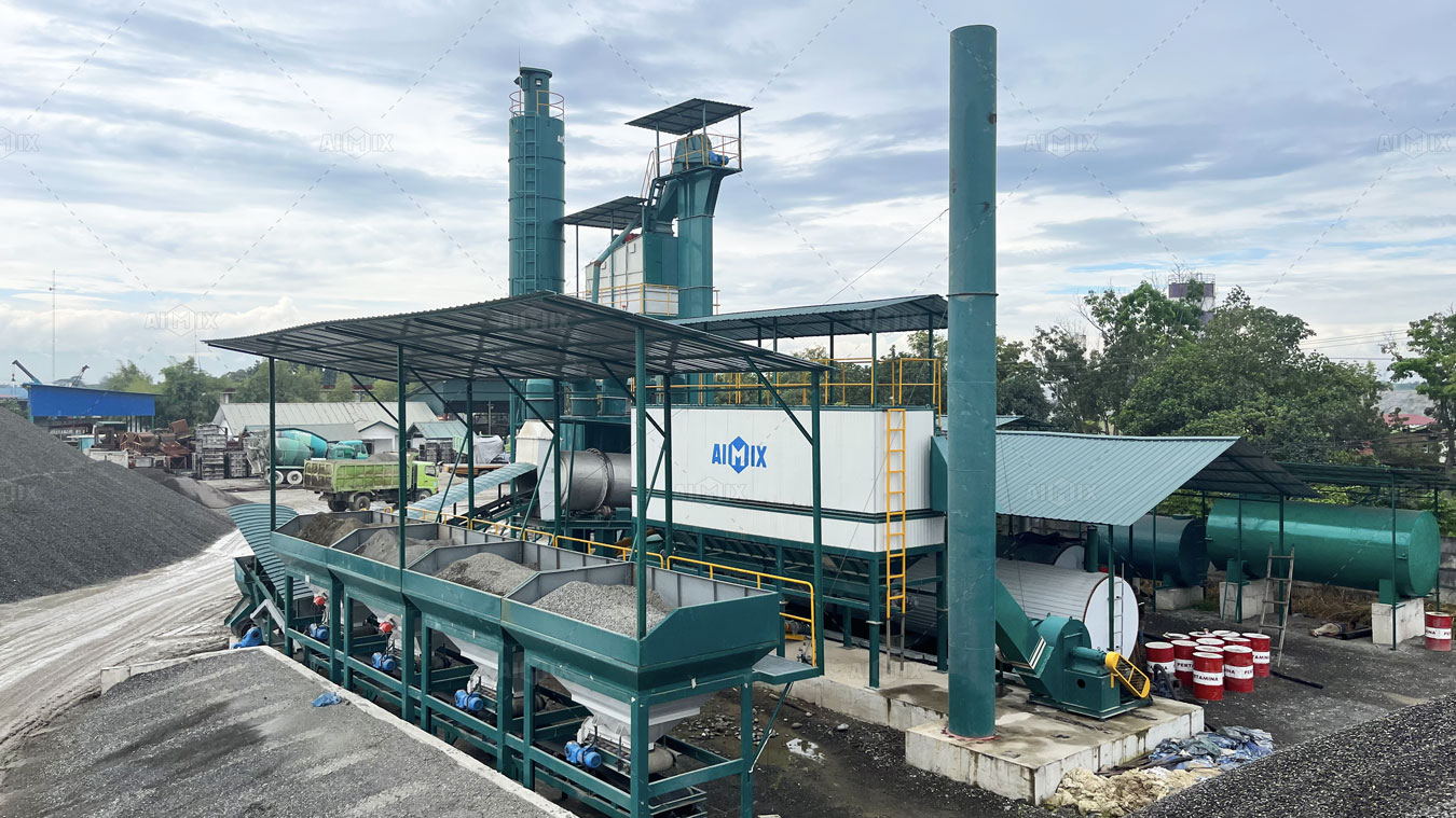 AIMIX Planta de Asfalto Instalada en Indonesia