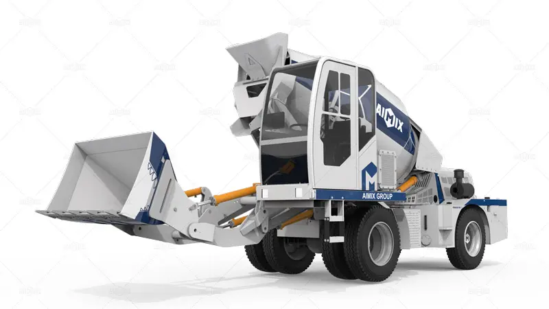 Función tres en uno: AIMIX Planta de concreto móvil con bombeo AJP
