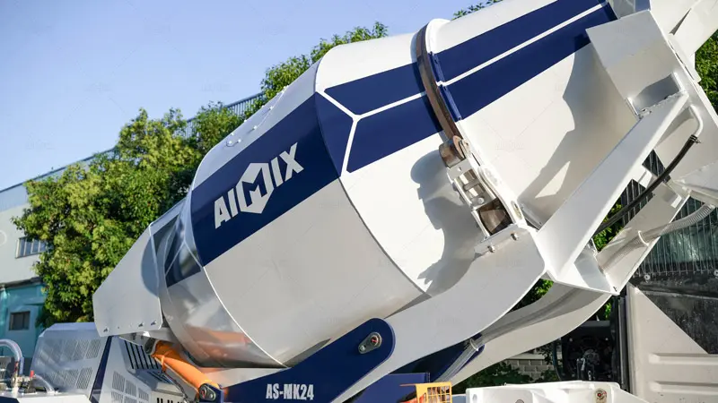 Tecnología de mezcla de doble accionamiento: La AS-MK24 utiliza una mezcladora de tambor para una mezcla optimizada.